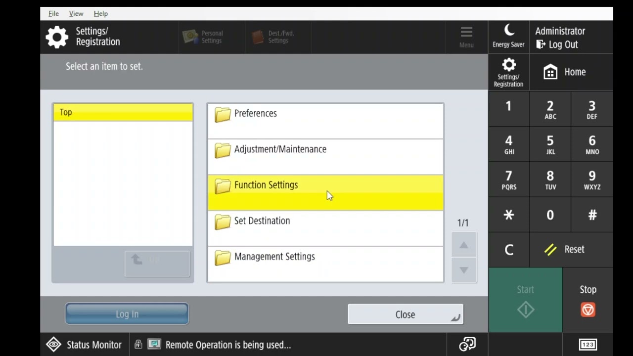 TX Report Settings in imageRUNNER printers