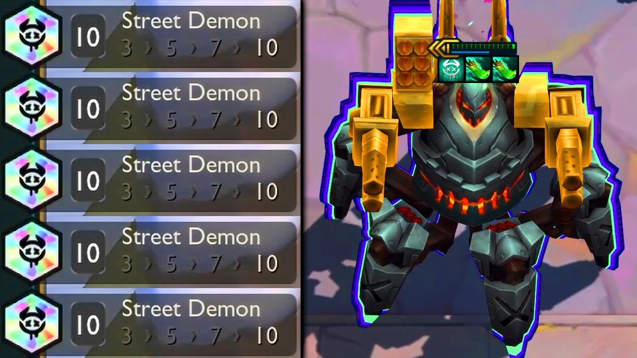 THE BEST 10 STREET DEMON GAME EVER PLAYED ⭐⭐⭐ TFT SET 14