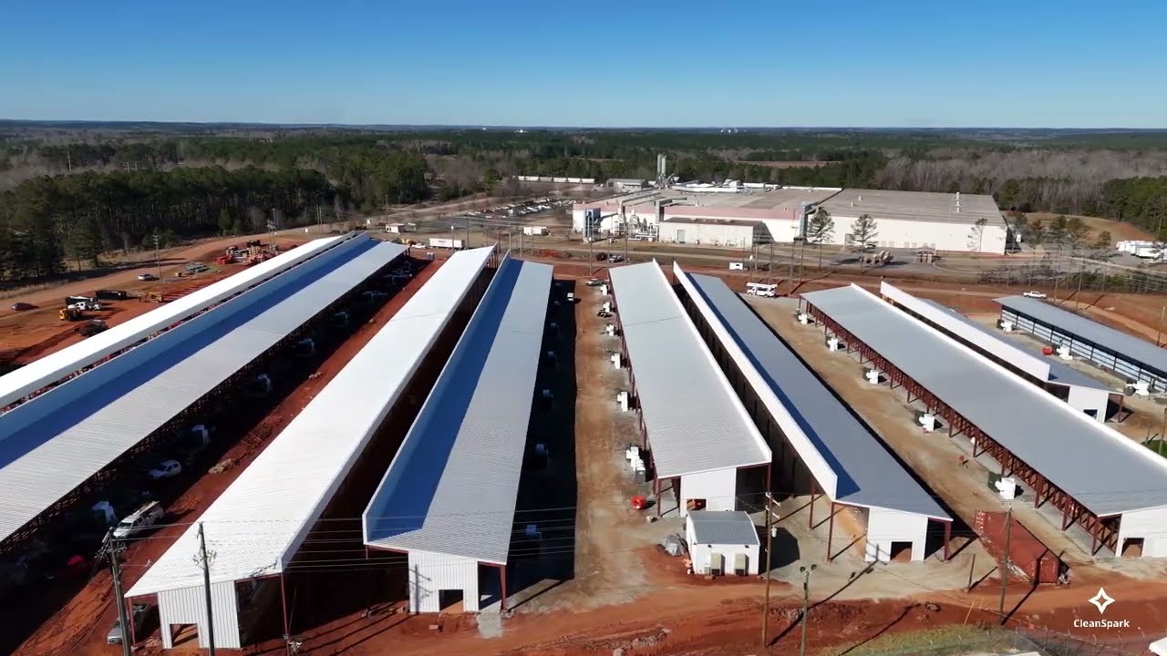 Late December - Construction COMPLETED at CleanSpark's Bitcoin Mining Expansion in Sandersville, GA!