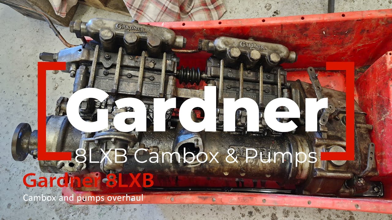 Gardner 8LXB engine cambox and injector pumps overhaul