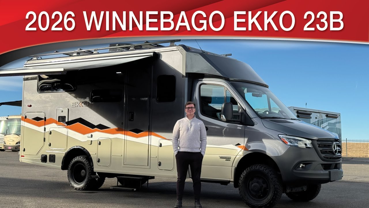 2026 Winnebago EKKO 23B With Desert Ridge Paint And Lithium Batteries