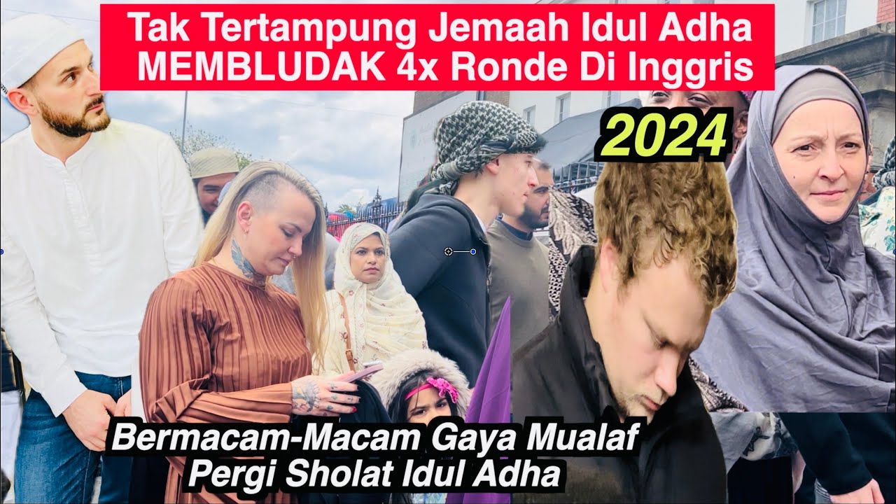 4x Ronde, Intip Gaya Unik Mualaf Sholat Idul Adha Di Mesjid Tertua Inggris
