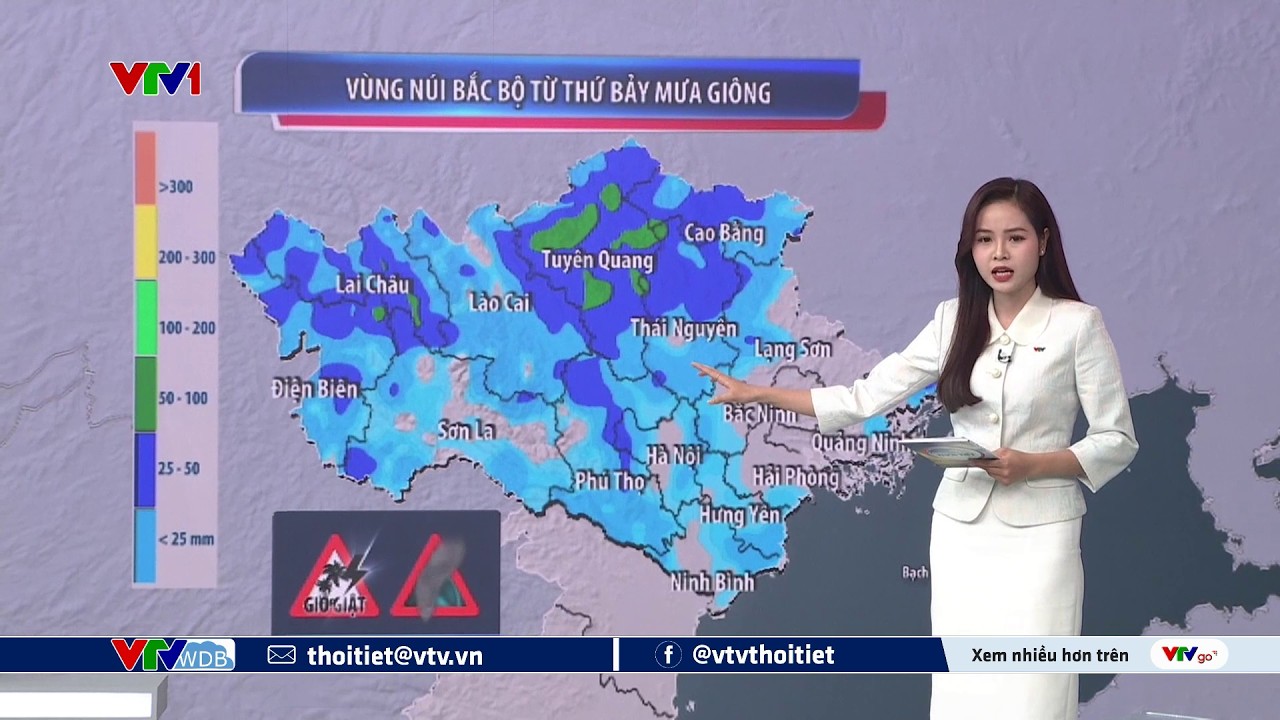 Dự báo thời tiết 18h45 - 12/03/2026 | Bắc Bộ mưa giông từ thứ 7 | VTVWDB