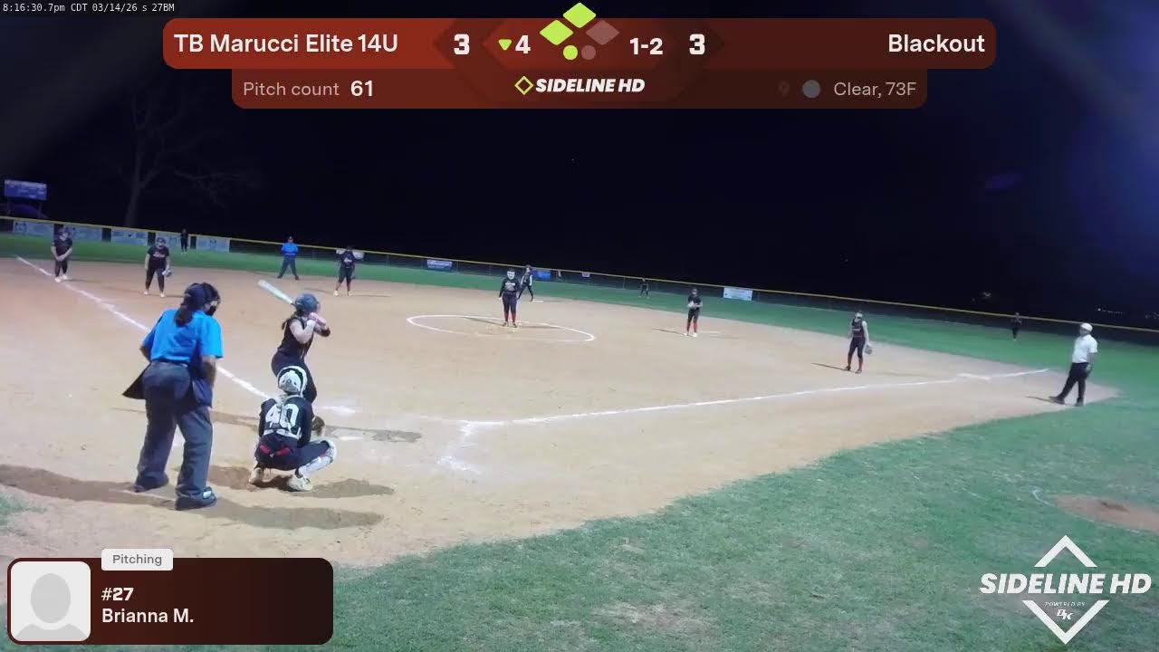 TB Marucci Elite 14U @ Blackout (2026.03.14)