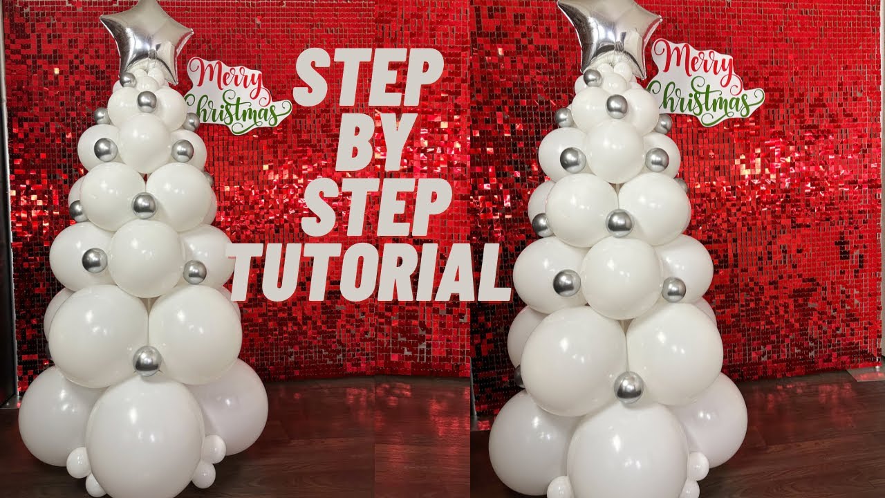 HOW TO MAKE BALLOON CHRISTMAS TREE  | Tutorial