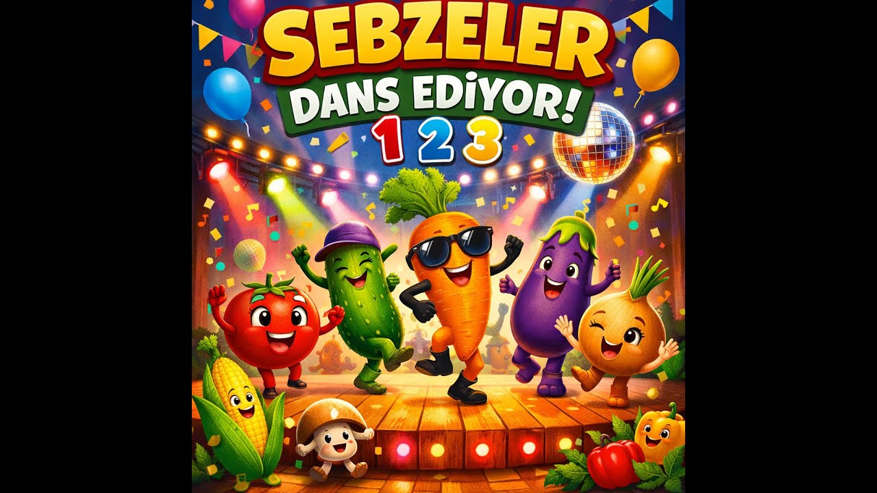 Sebzeler Dans Ediyor 1–2–3 🕺🥬 | En Eğlenceli Çocuk Şarkıları