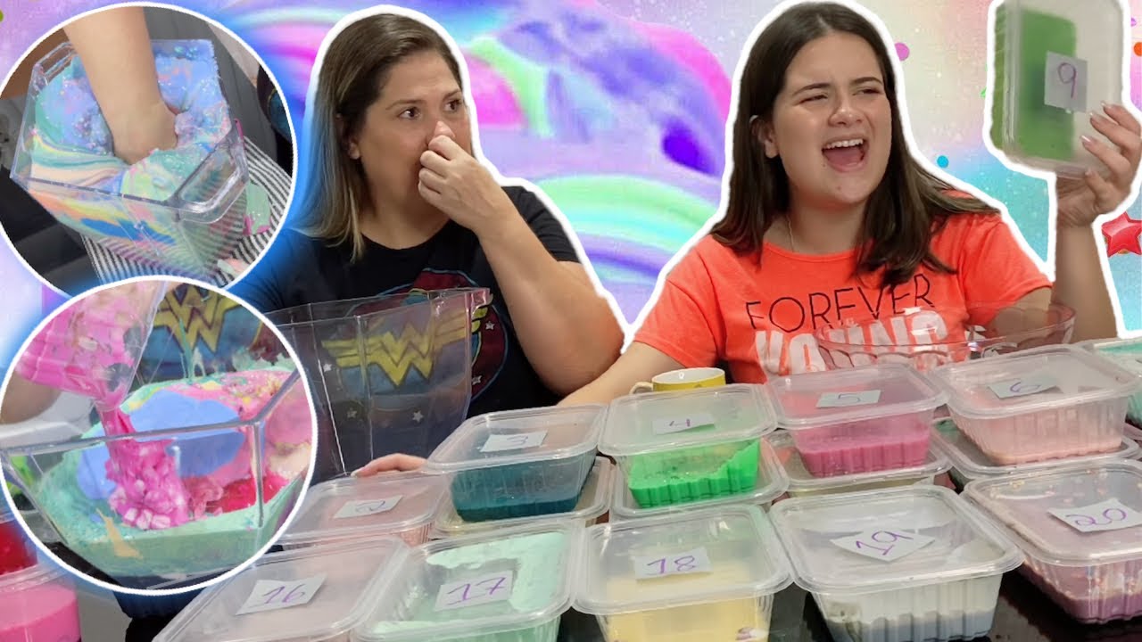 MISTURANDO TODAS AS NOSSAS SLIMES!