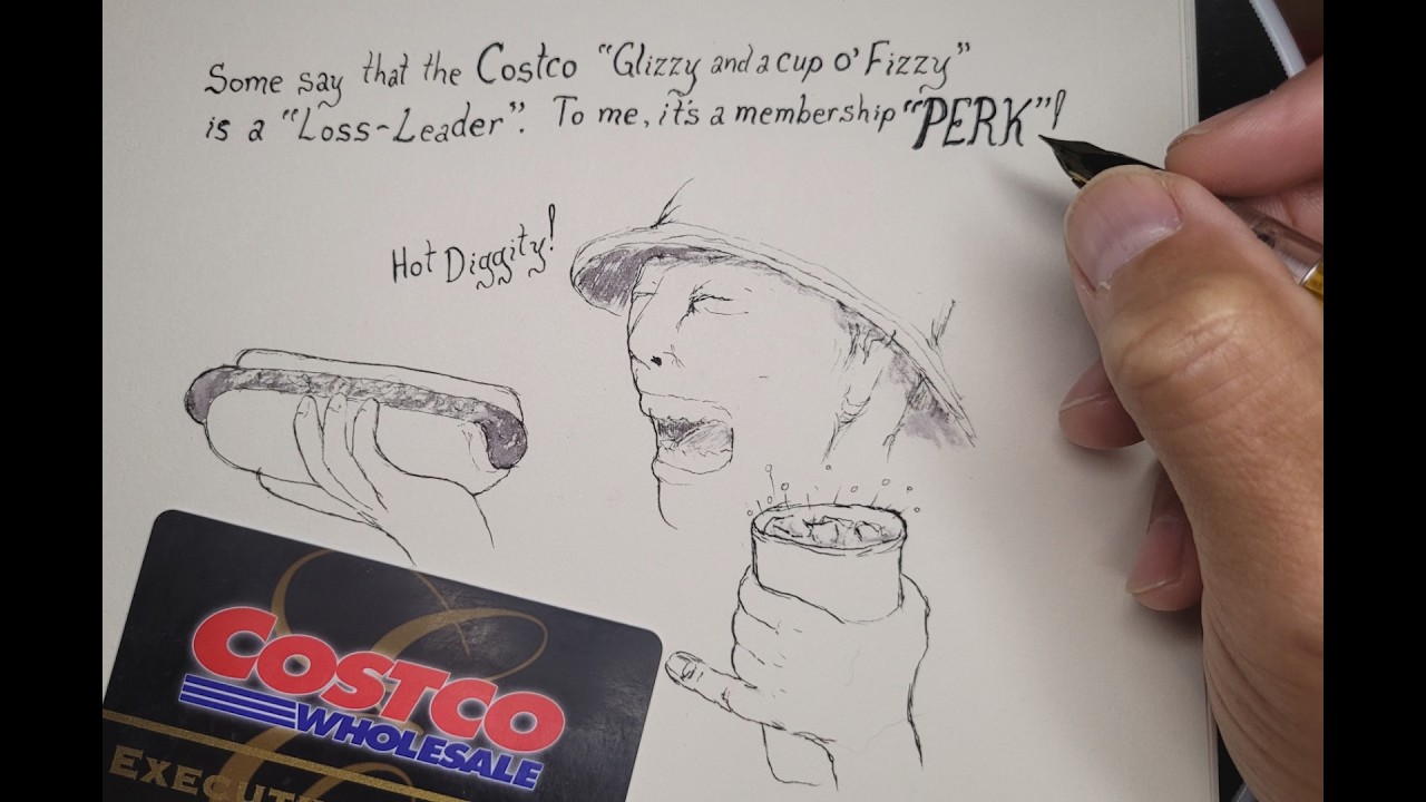 the COSTCO BUCK-FIFTY! the HOTDOG and a POP ( aka Soda) or you can get water.