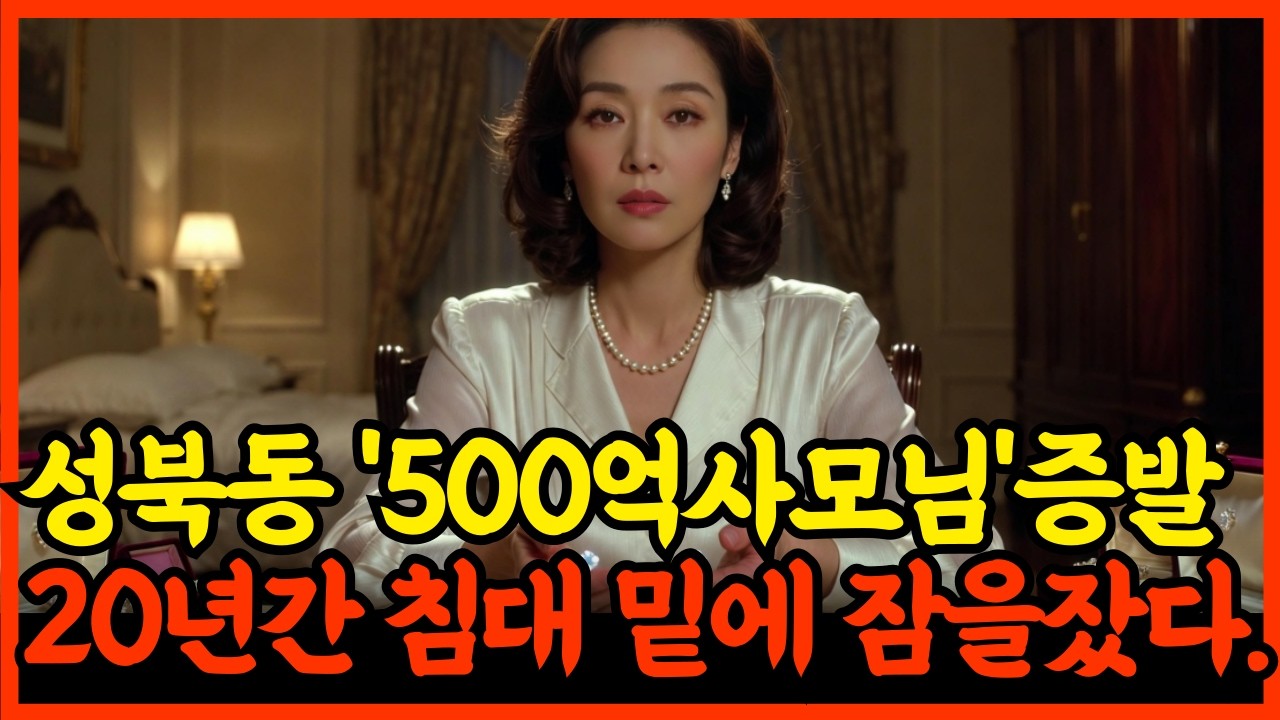 1993년, 성북동 다이아몬드 사모님 실종, 20년간 저택 침대 밑에서 같이 자고 있었다. 충격!