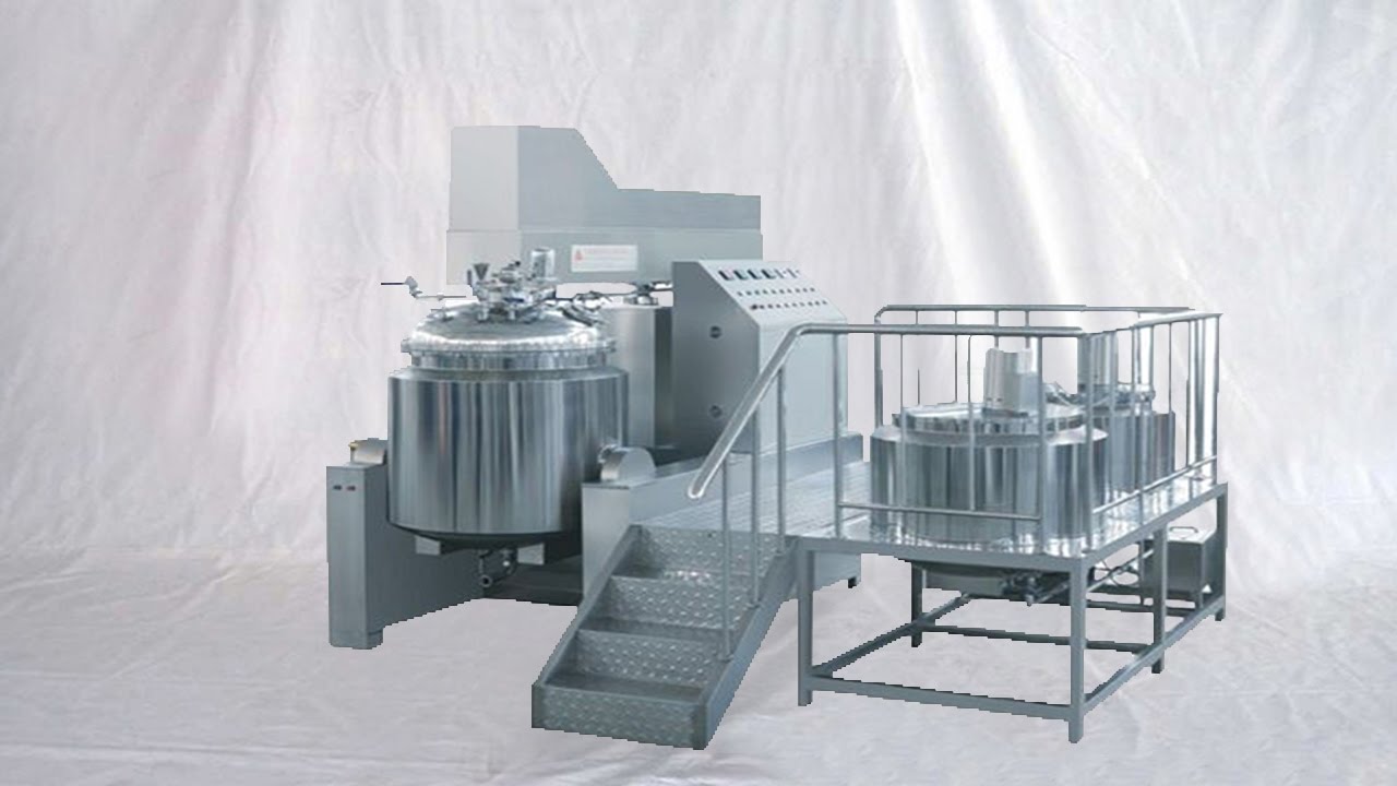 factory acceptance for mayonnaise manufacturing process vacuum100L Machine à maquiller en mayonnaise