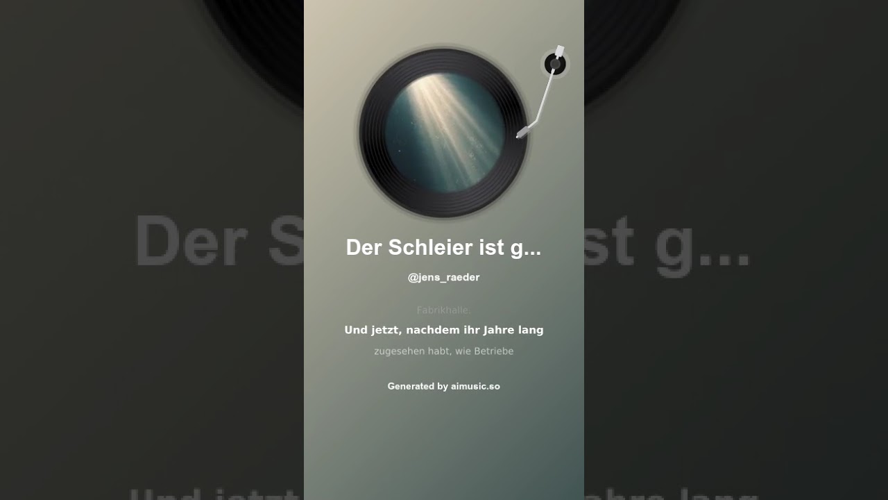 Der Schleier ist gefallen 1