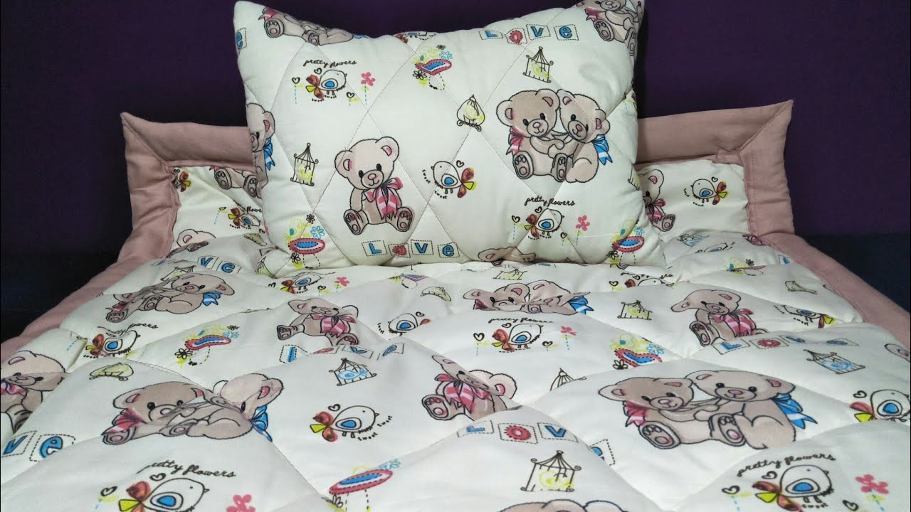 خياطة.مودال جديد كوات ومخدة بيبي بطريقة مرتبة  ورائعة coudre couette pour bébé