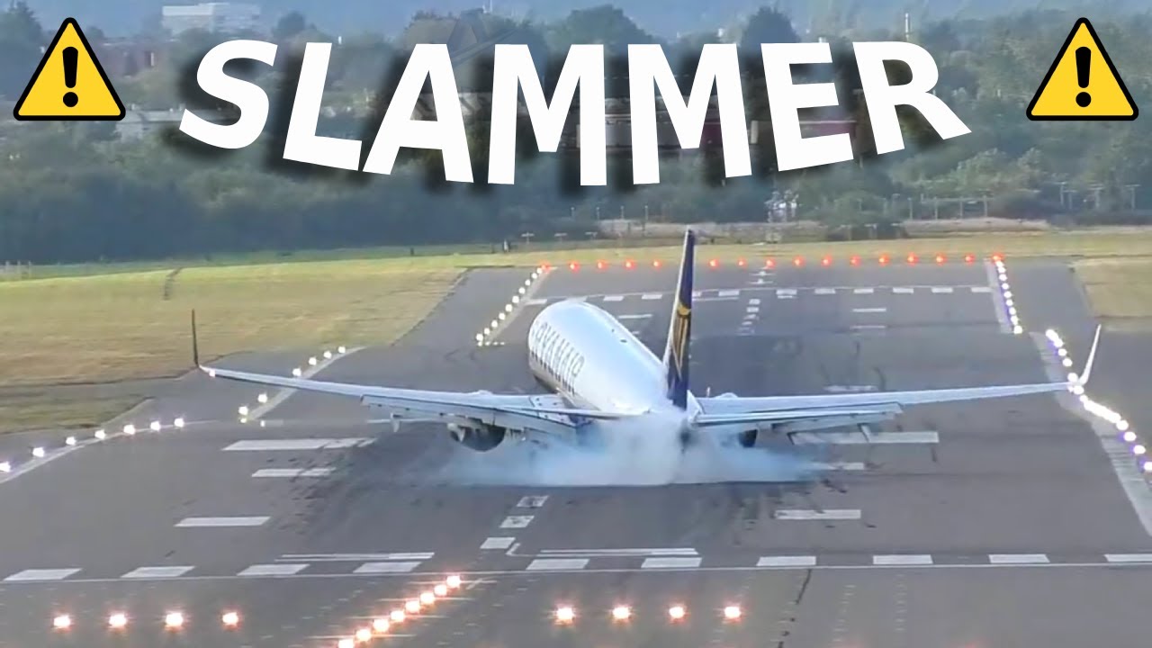 HARD LANDING from the Boeing 737-800 PILOTS ⚠️✈️