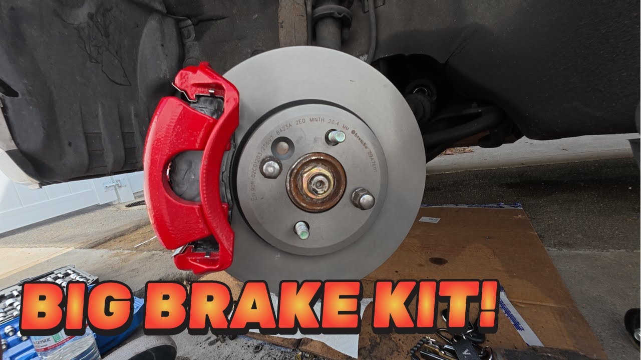 INTEGRA GETS A BIG BRAKE KIT!!!! Install + POV Drive