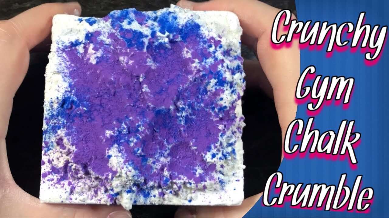 Satisfying + ASMR : Crunchy Gym Chalk Crumble : Break Time