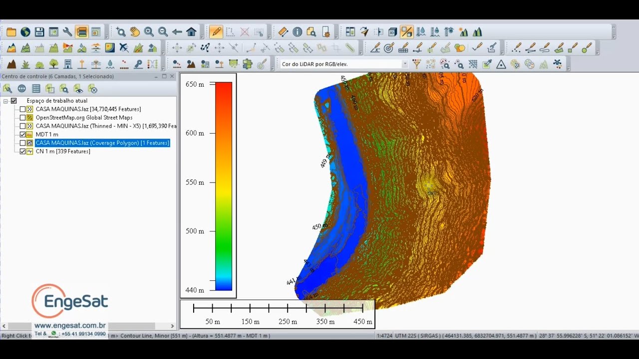 Global Mapper 23   Processando Dados LiDAR do ZENMUSE L1