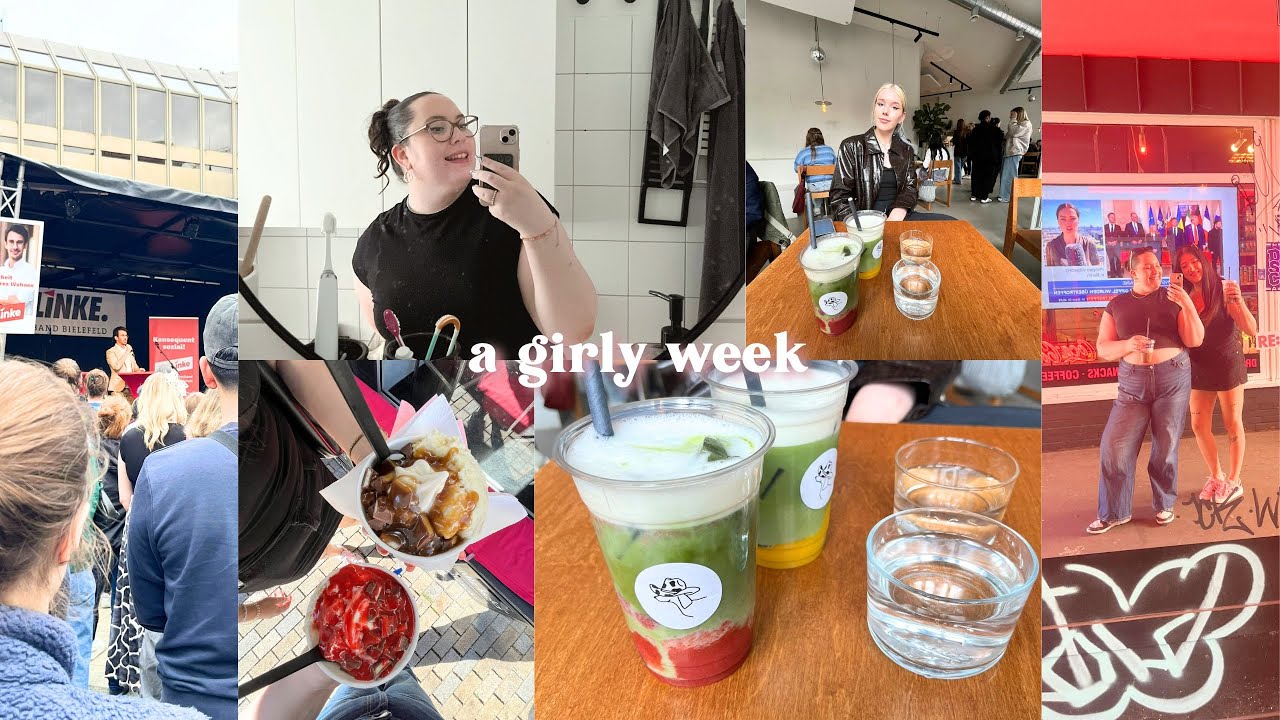 a girly week 🌷✨💕 (matcha, froyo, I'm just a girl...)
