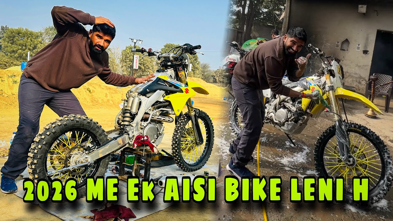DREAM BIKE KI KARI COMPLETE SERVICE ❤️ SUZUKI 450 😘🫶🏽 AISI EK BIKE CHAIYE DAKAR CHALANE K LIE 🤩