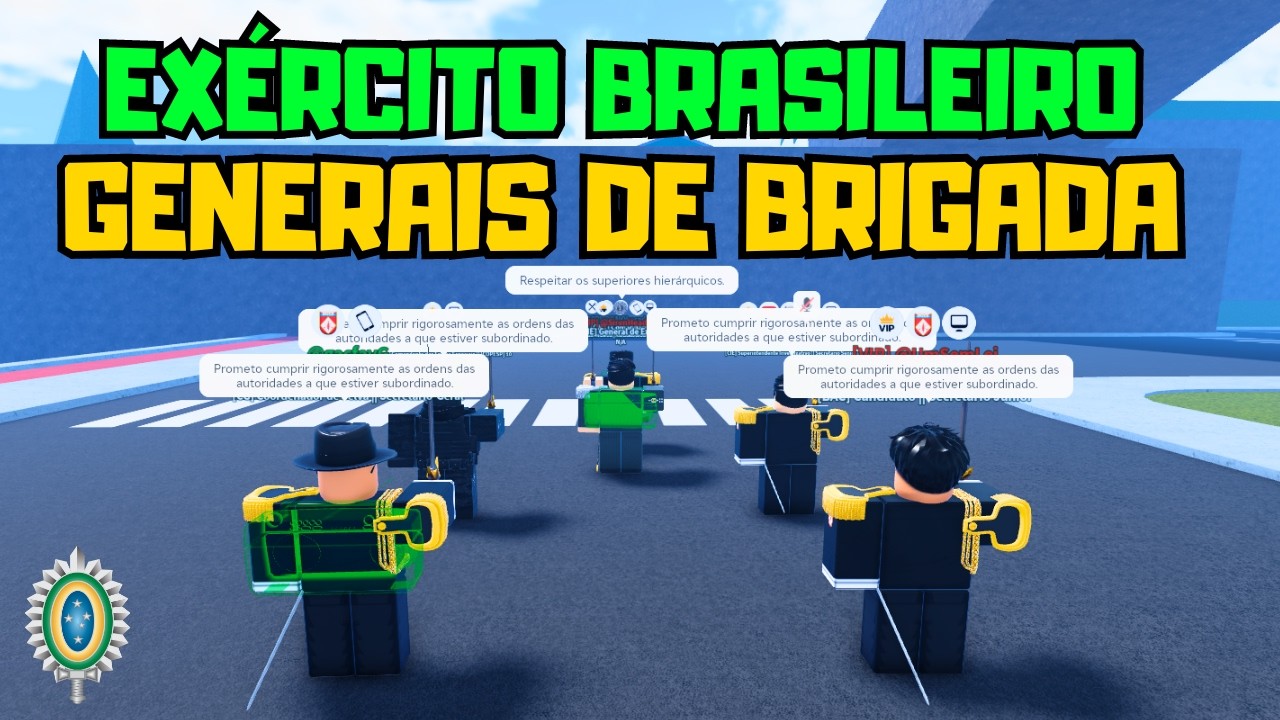 Roblox | A FORMATURA dos GENERAIS DE BRIGADA no EXÉRCITO! (EB do TEVEZ)