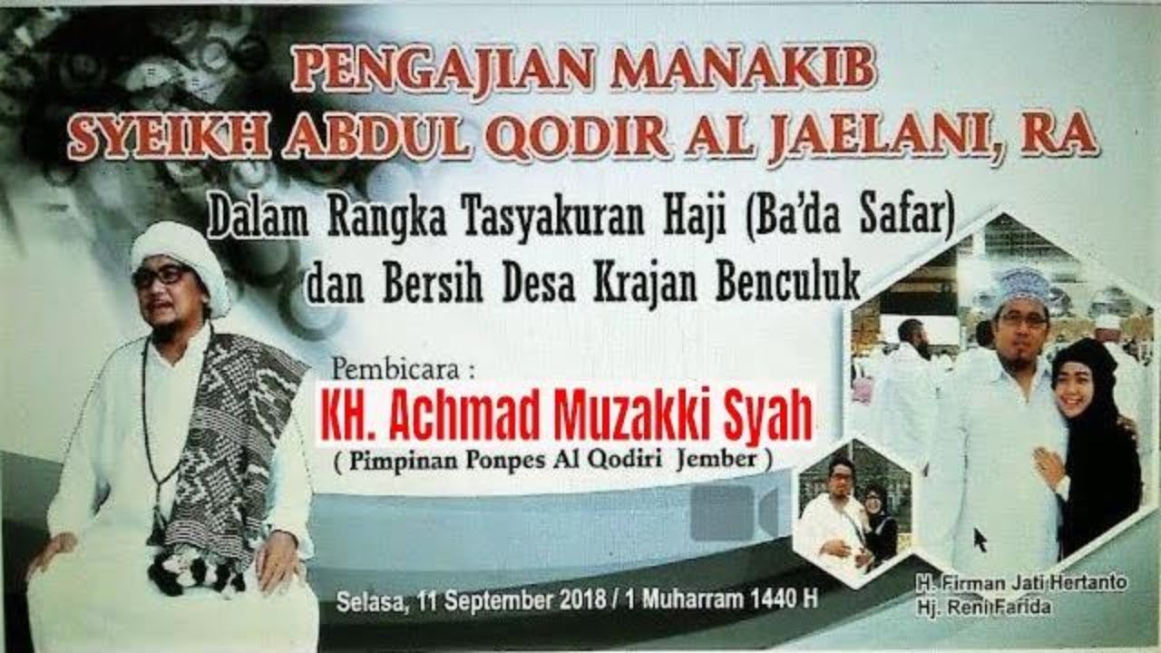 Manaqib Syekh Abdul Qodir Jaelani - KH. Achmad Muzakki Syah - Reny Farida Official