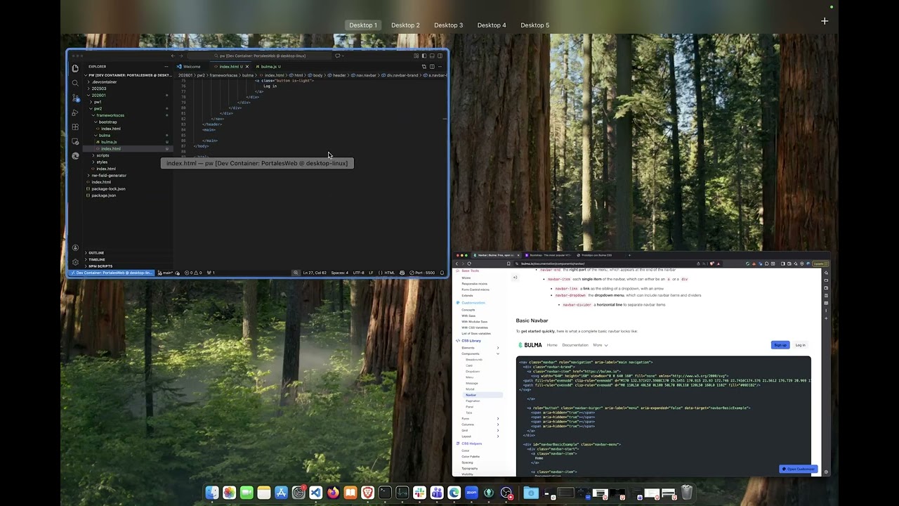 Usando Bulma CSS para prototipar una página web