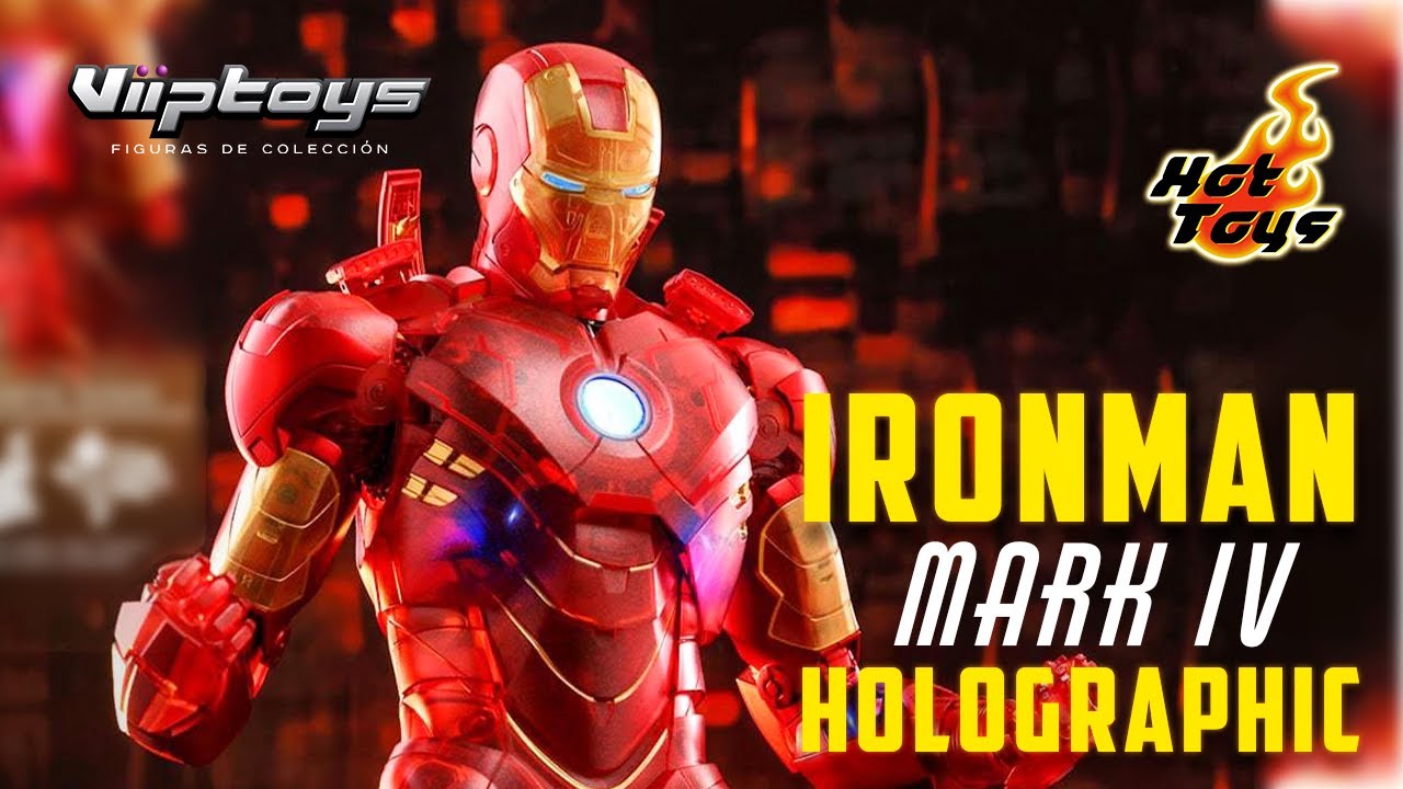 Hot Toys Iron Man MK4 Holographic Version Exclusivo 2020 UNBOXING & REVIEW [ESPA&Ntilde;OL]