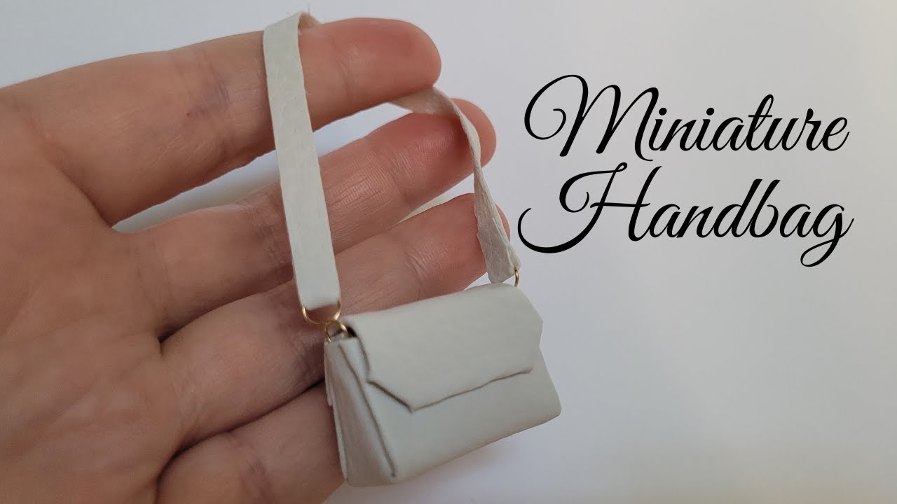 DIY Miniature Handbag | Barbie Doll Handbag | How to make Barbie clothes