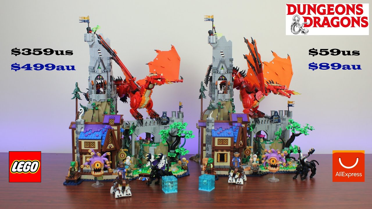 В 6 раз дешевле! Lego Dungeons & Dragons против копии AliExpress