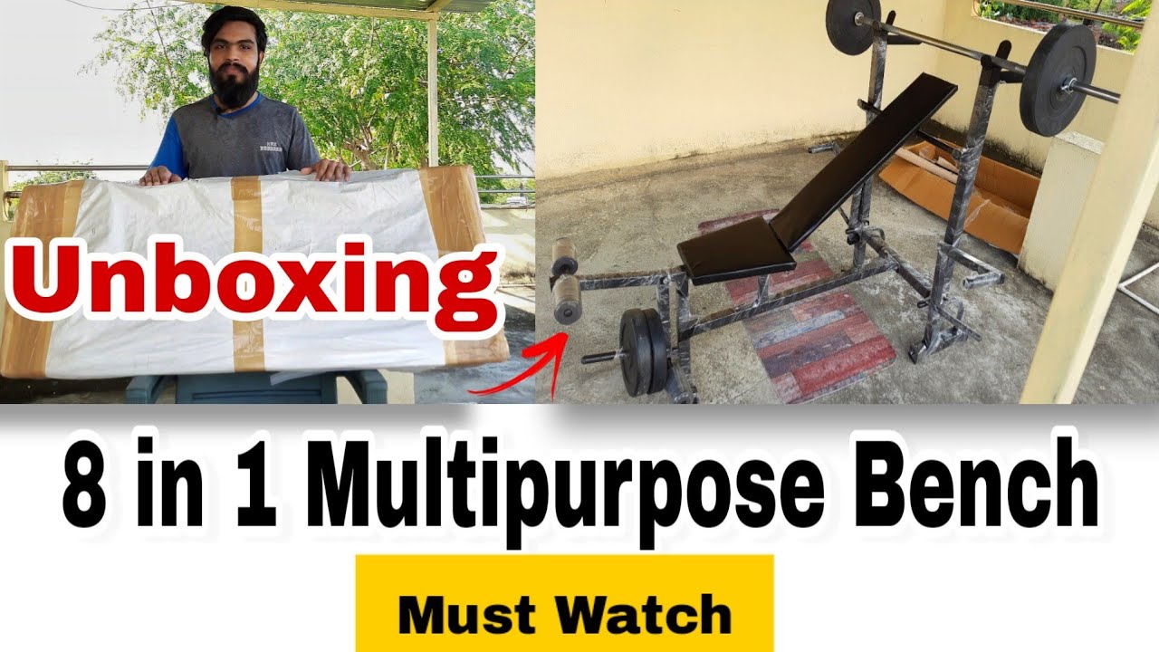 Unboxing protoner 8 in 1 multipurpose bench for home gym