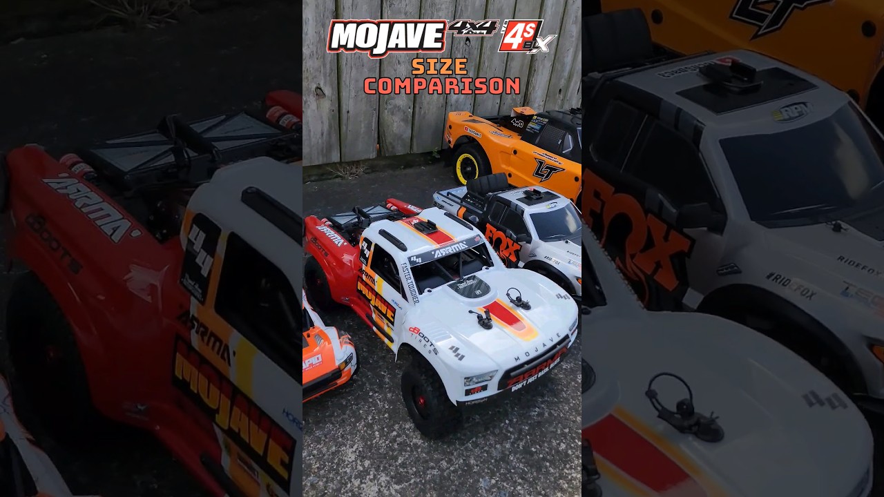 ‼️New RC❕️Arrma Mojave 4s BLX vs Short Course Trucks Size Comparison🤏🏼