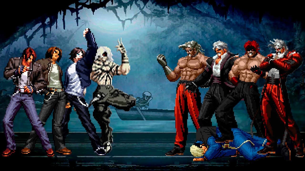 [KOF Mugen] Kyo Kusanagi Team vs Rugal Bernstein Team