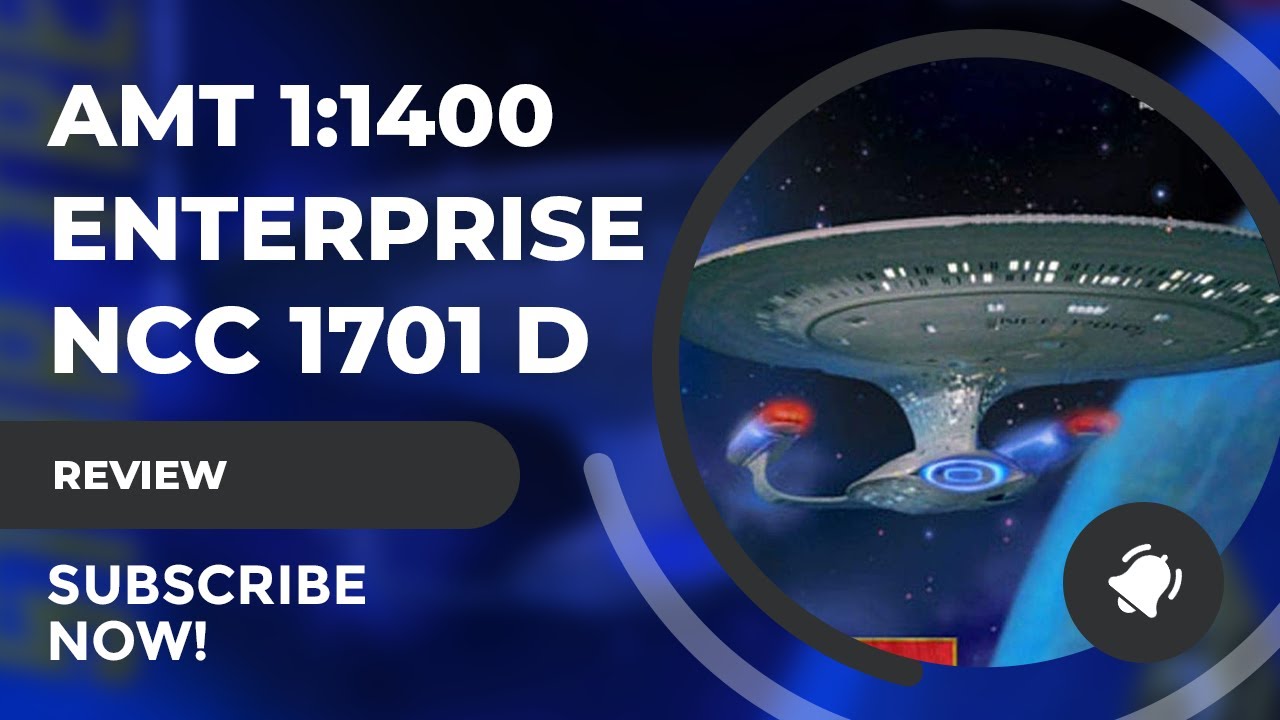 1/1400 AMT USS Enterprise NCC-1701-D Re-Issue Unboxing and Out of Box Review