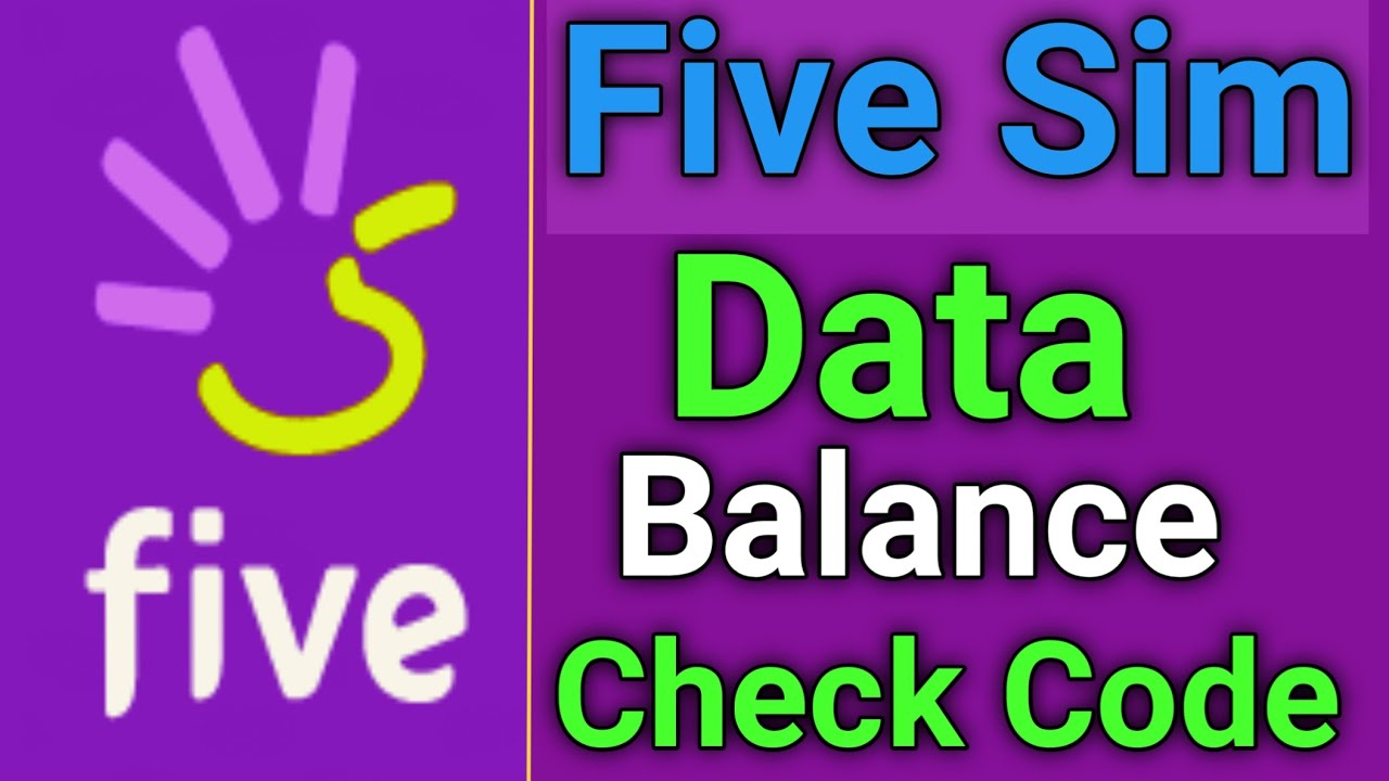 five Sim Card data balance check code | five Sim internet balance check | five Sim MB Check