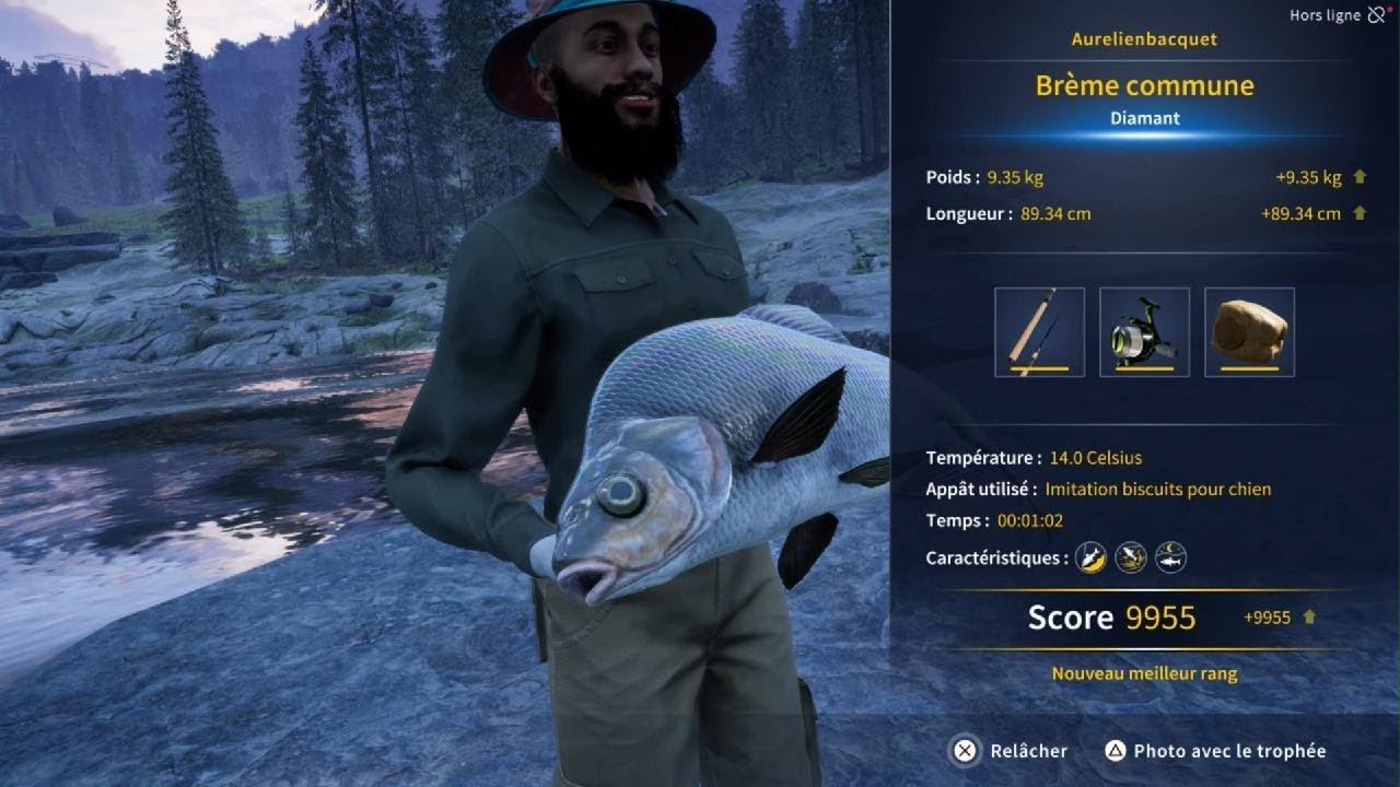 Chabot commun, Aspe et Brème commune diamants ! - Call of the wild The Angler