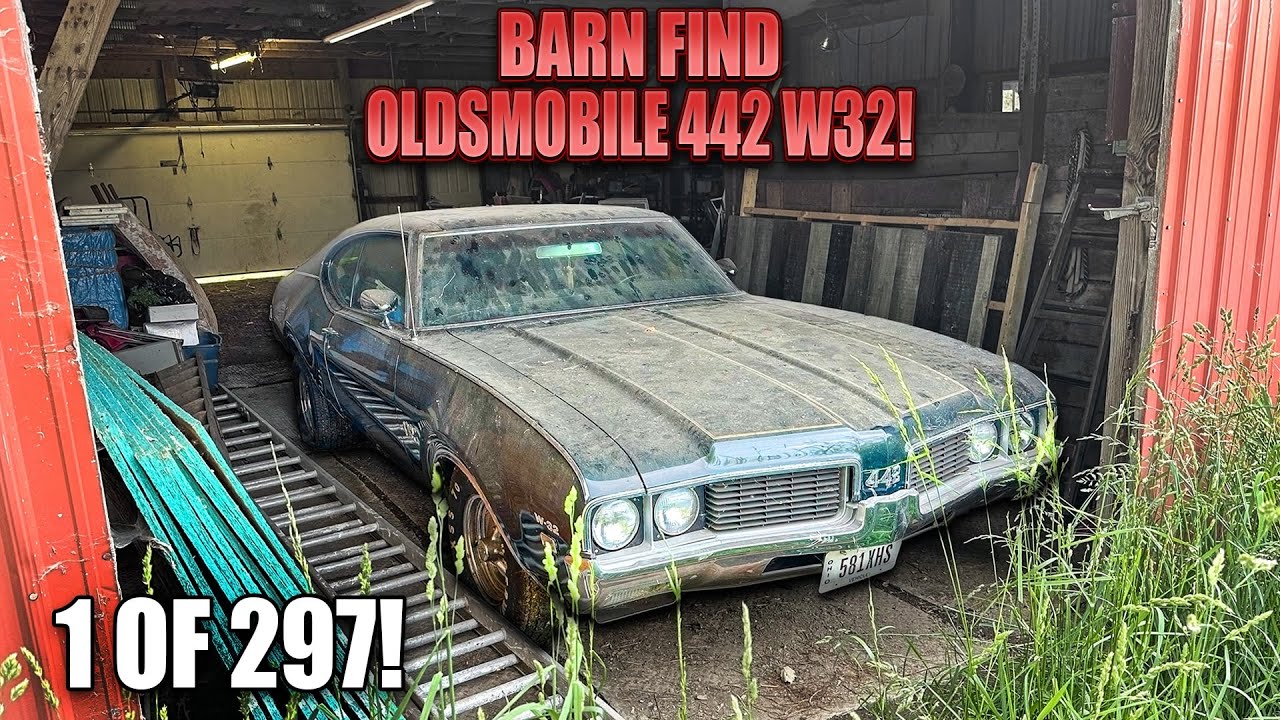 Oldsmobile 442 W32 Сарай Найти | Первая стирка за последние годы | Удовлетворительное восстановление