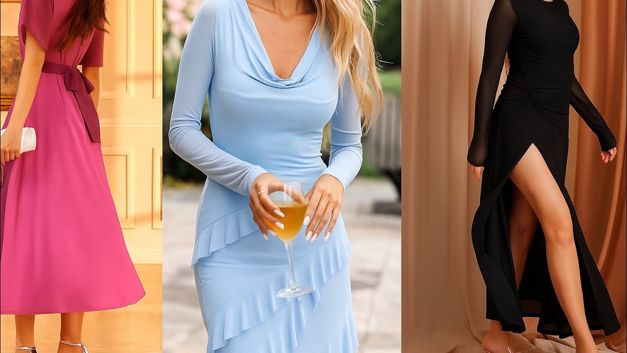 10 Cocktail Wedding Guest Dresses for Fall | Semi Formal Outfit Women | Wedding Guest Attire 
