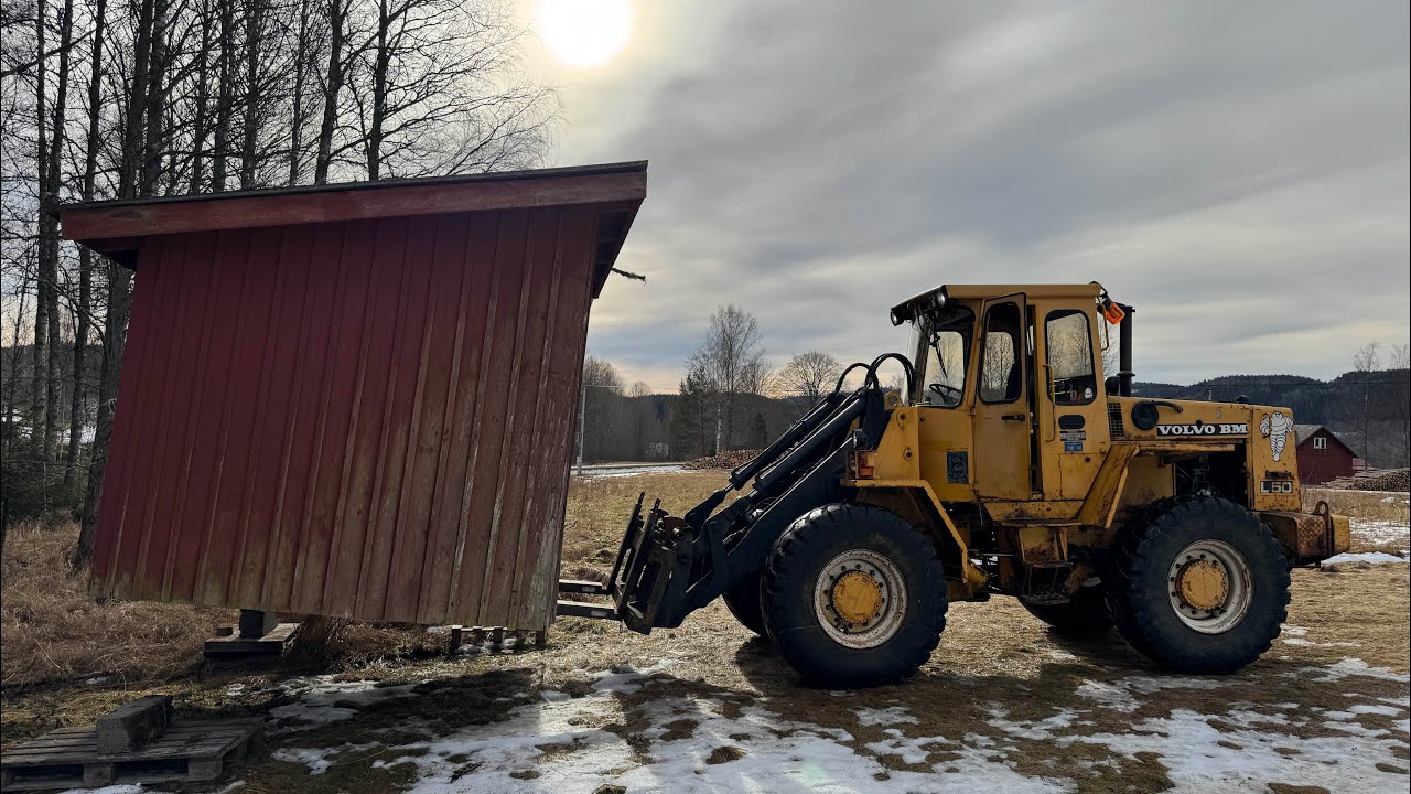 Bärgning av tvättstuga Volvo Bm l50