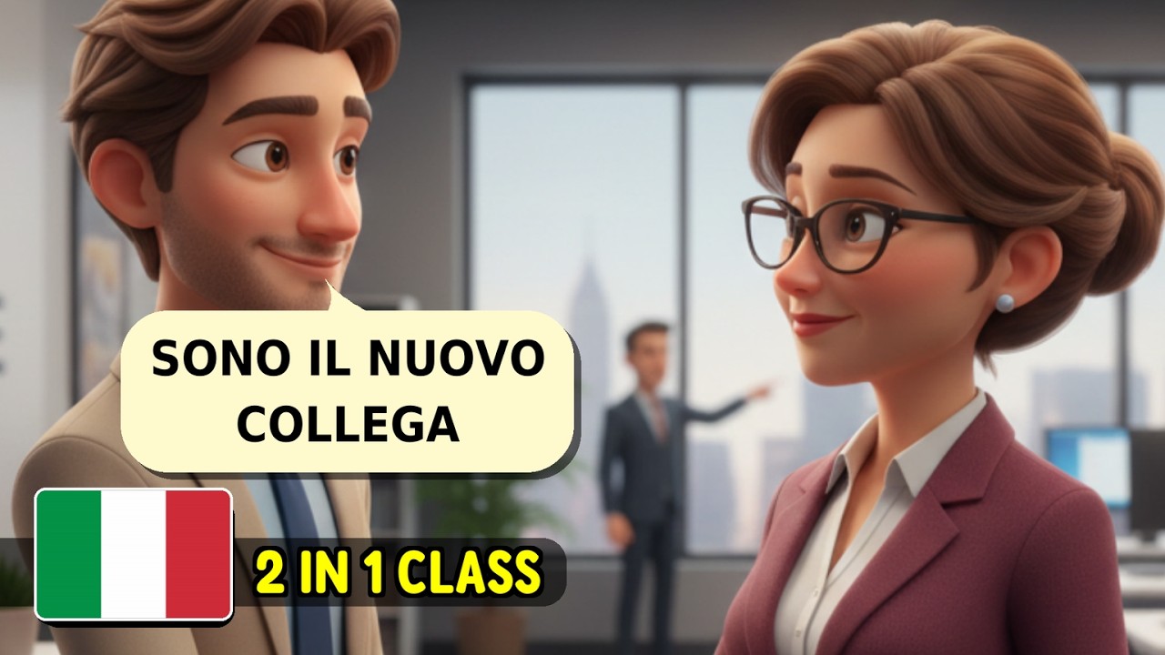 PRIMO GIORNO di Lavoro in Italia 💼 Saluti Formali (Dialogo A1-A2)