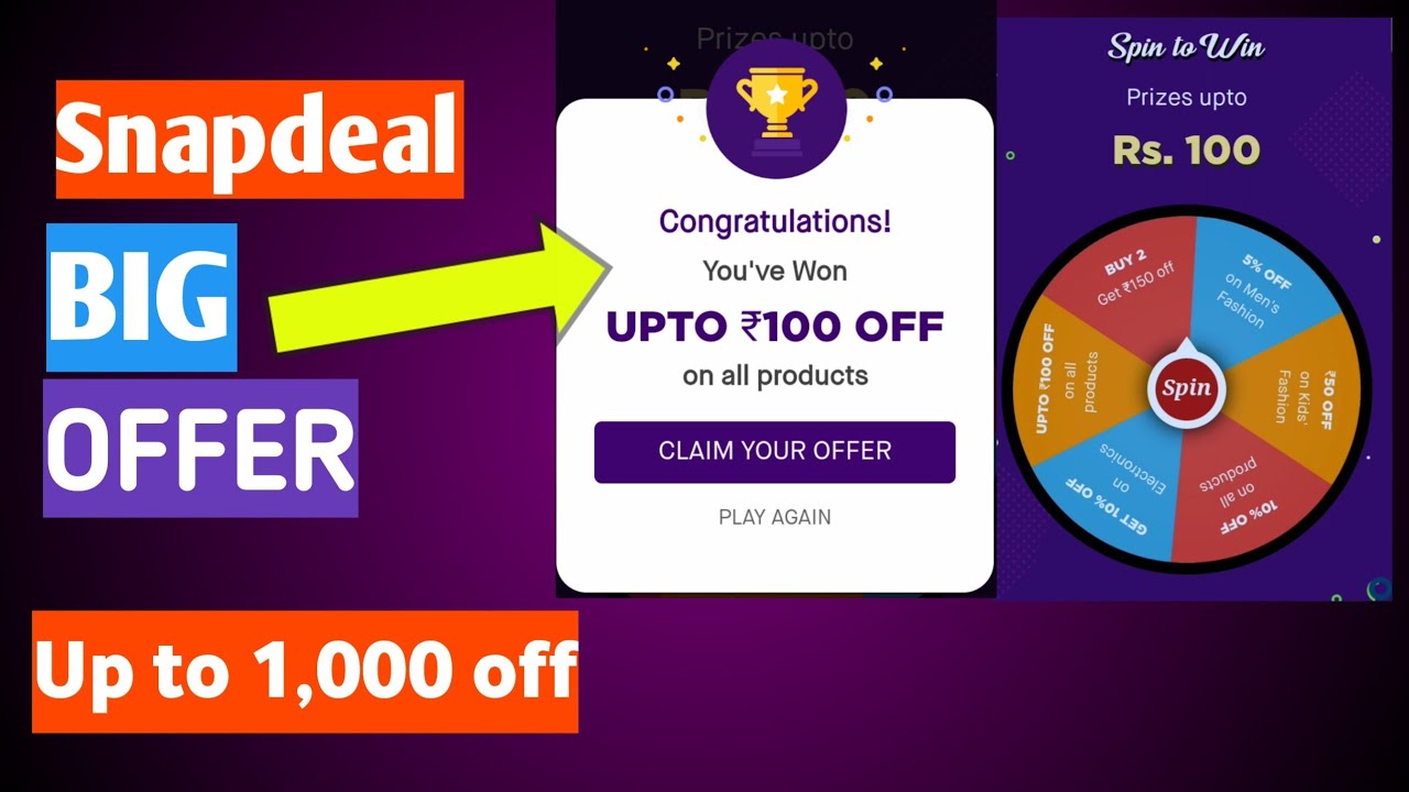 Snapdeal new discounts offer