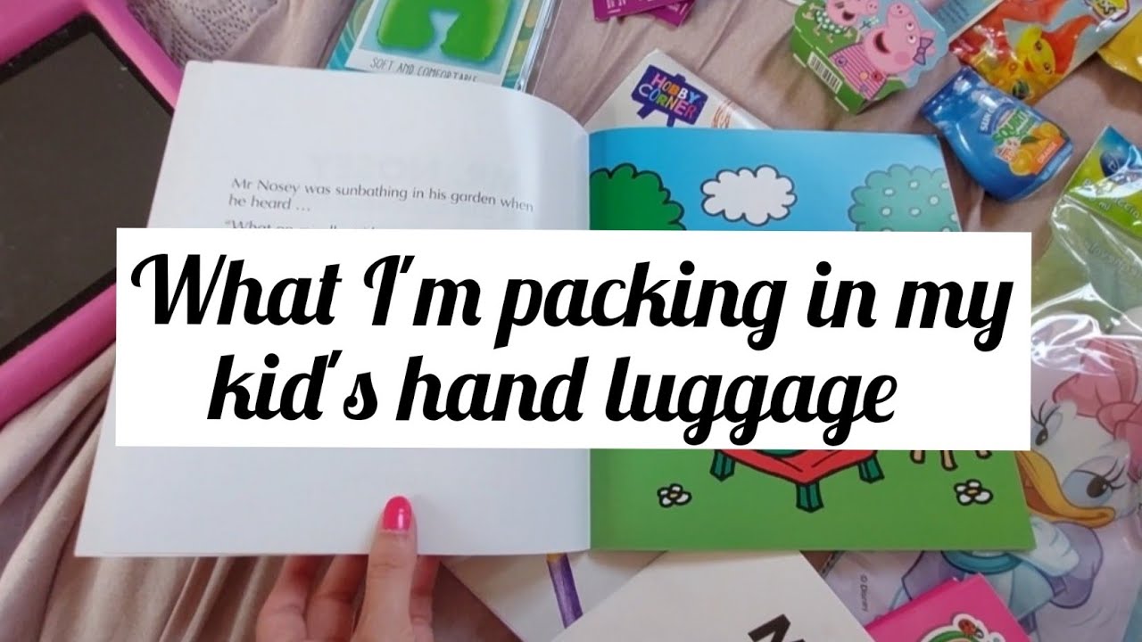What I'm packing in my kid's carry on bag | short haul flight ✈
