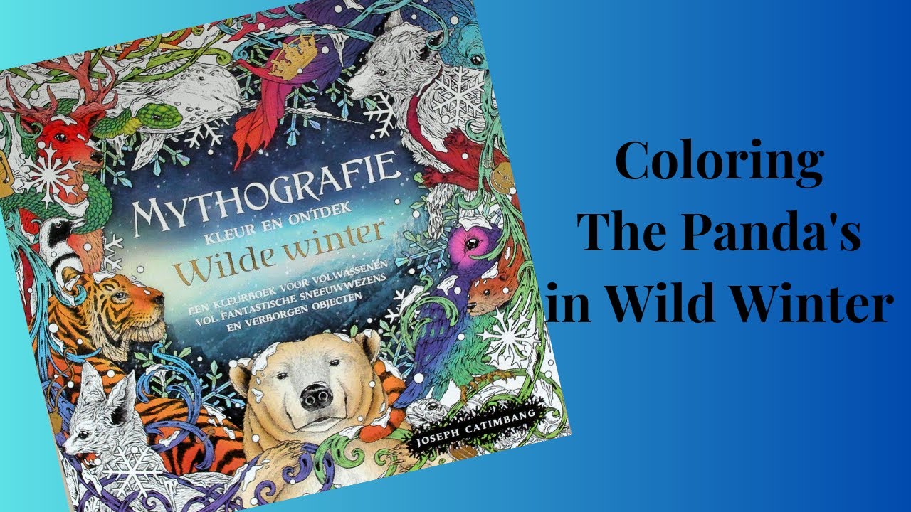 Coloring in Wild Winter #adultcoloringchannel