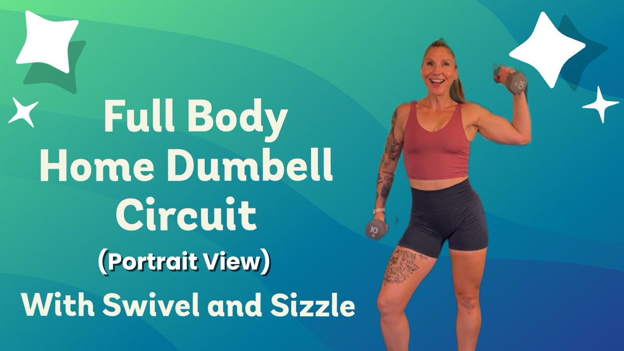 5-Minute Follow Along Full Body Dumbbell Circuit | Home Workout | Dumbbell Workout