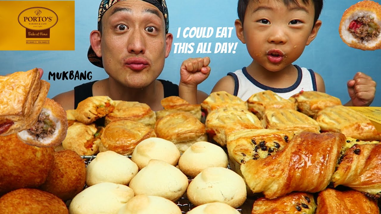 PUFF PUFF PASTRIES from PORTOS! - ASMR/Mukbang