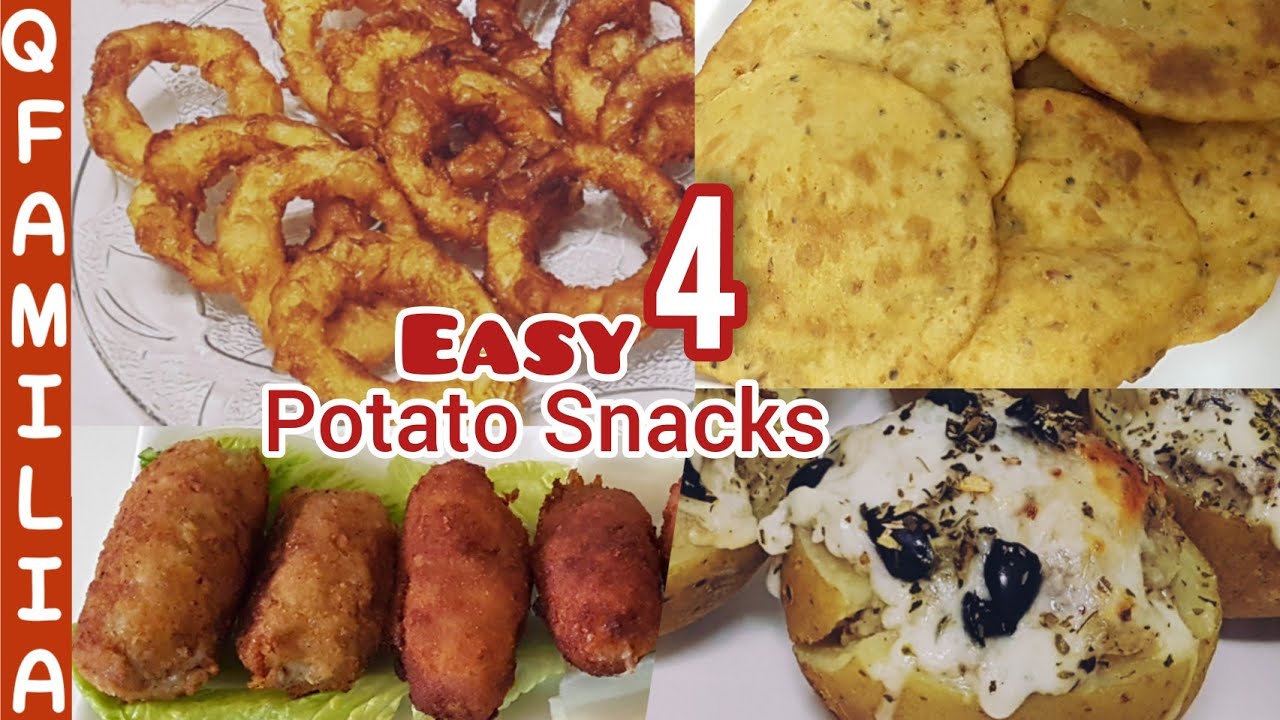 4 Easy Potato Snacks Recipes | Eid Special Snacks | Easy and Quick Snacks Recipe | Evening Snacks