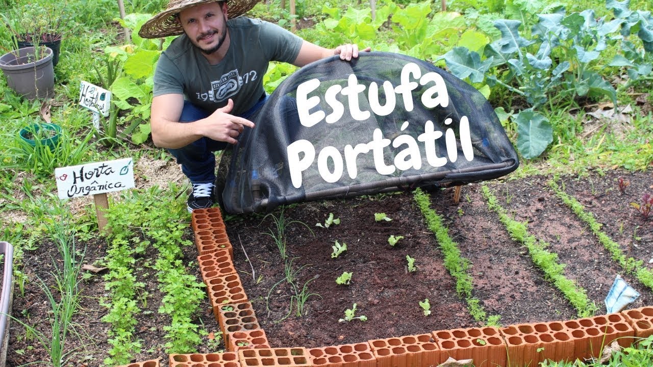Como fazer uma ESTUFA CASEIRA portátil!!!
