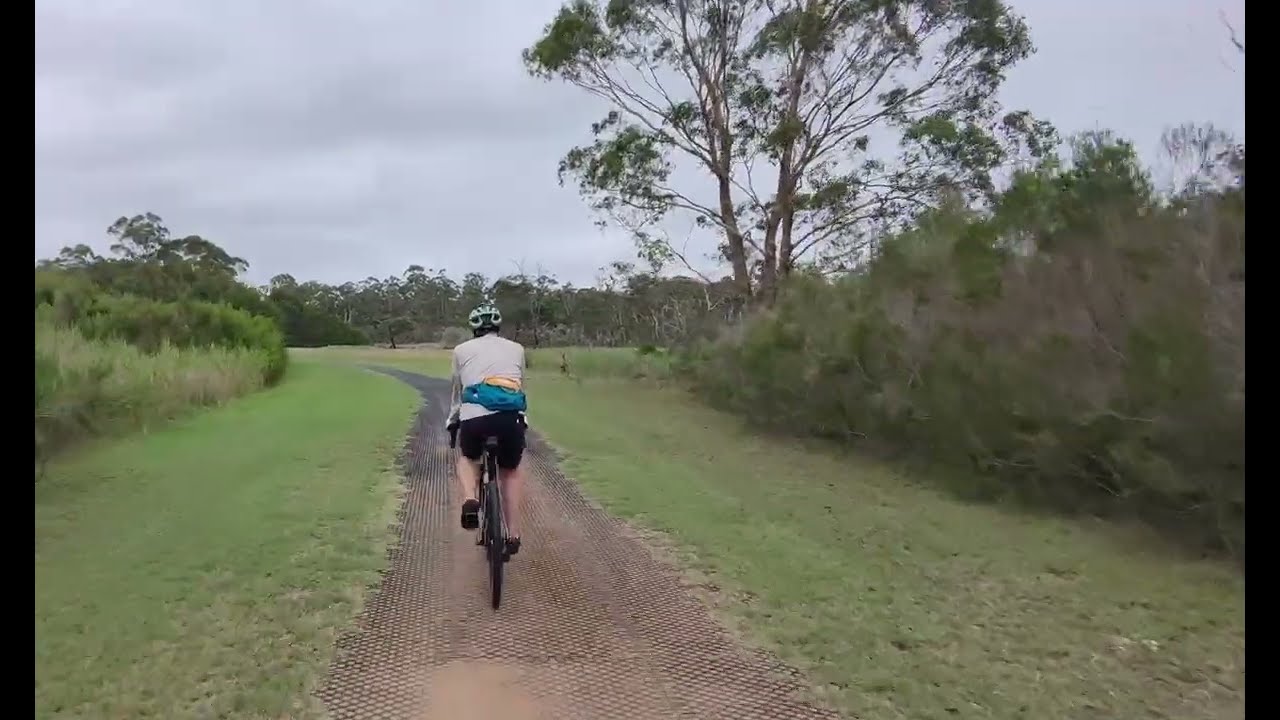 No sound on this clip - great cycling companions though 🦘