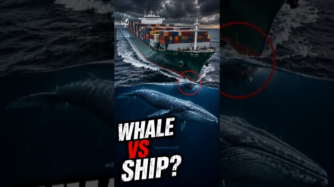 What If a Blue Whale Hit a Cargo Ship? 😱