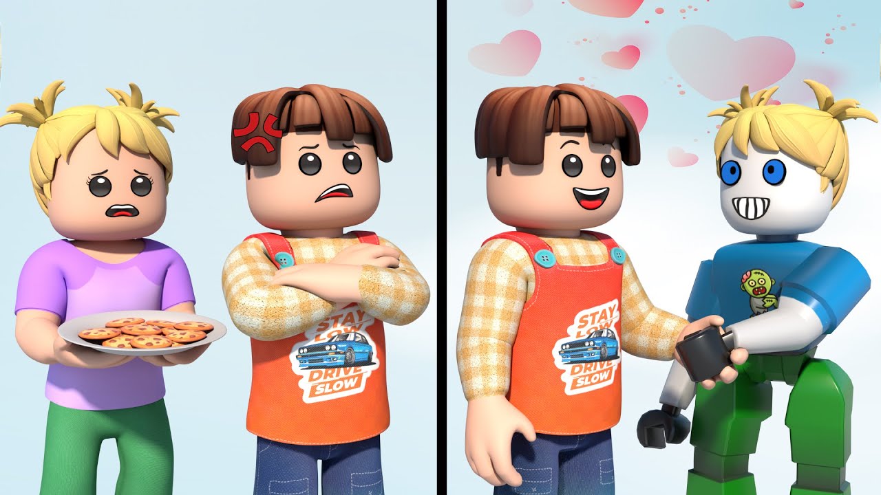 ROBLOX Brookhaven 🏡RP: Best Friend vs Robot Friend | ROBLOX Animation | Roblox Luke