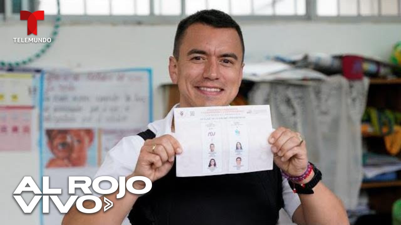 Daniel Noboa celebra triunfo en las elecciones presidenciales de Ecuador | Al Rojo Vivo | Telemundo