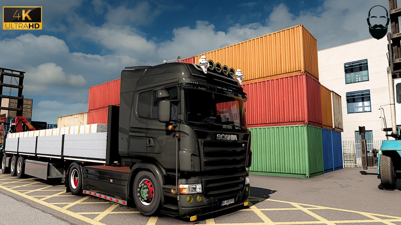 ETS 2 | Scania RJL EVO2 DC16 V8 Sound Pack | Snowymoon graphics | Realistic driving | 4K #ets2 1.58